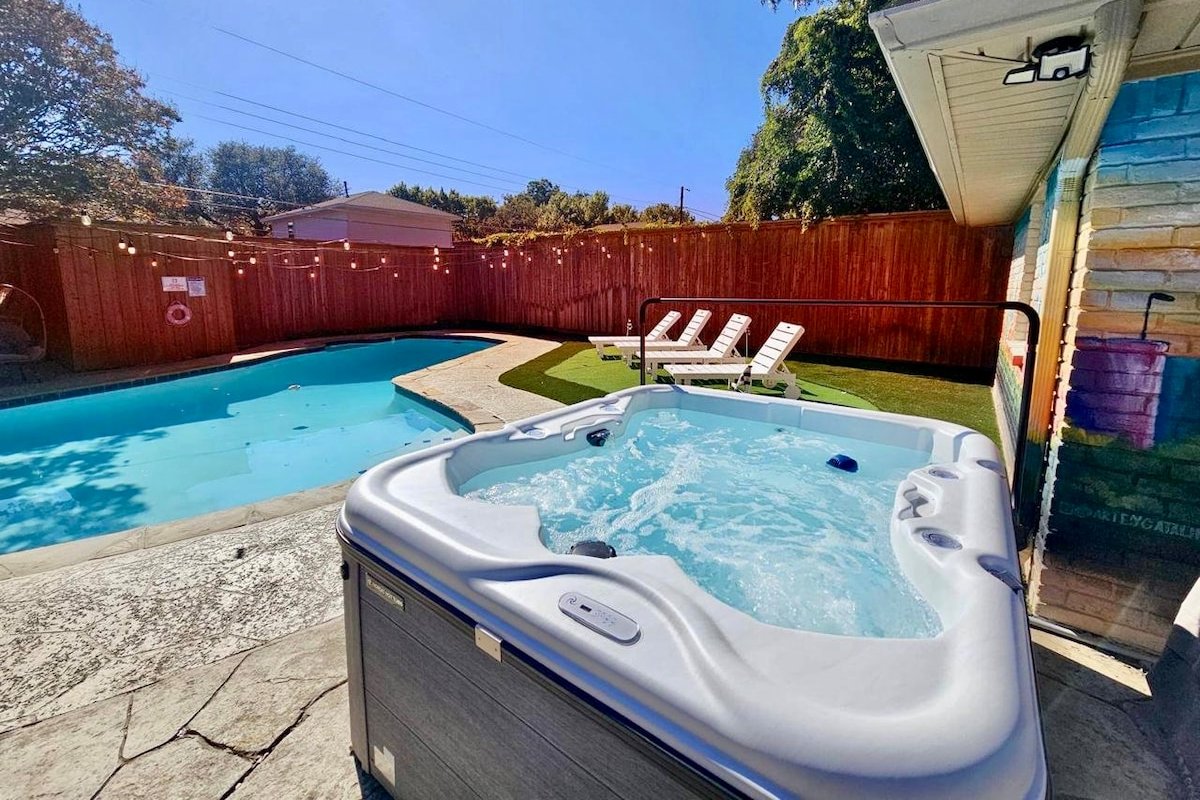 FIFA-Ready Dallas Oasis • Pool, Hot Tub, Firepit gallery image 5