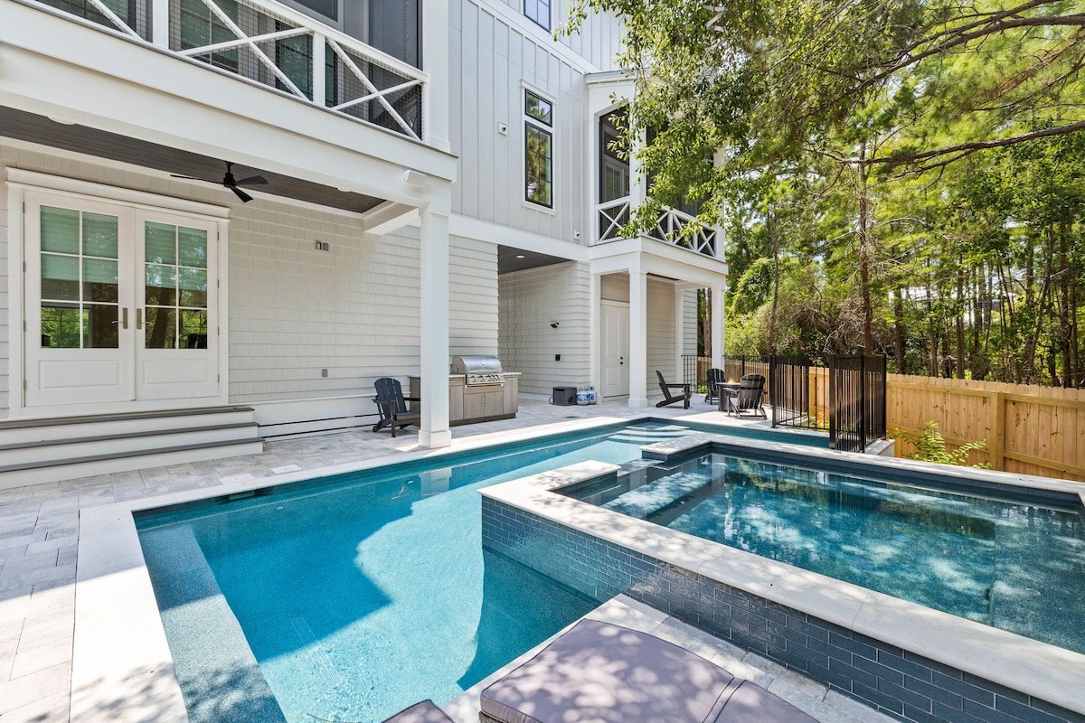 New! 30A Dream Home! Spa, Pool, LSV, Pet Friendly!