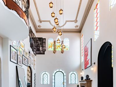 Unique Home with Art and Outdoor Dining Space