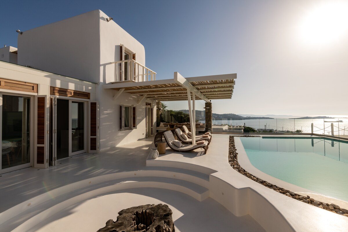 Ocean View Villa Mykonos Center 3 Min Walk to Town gallery image 3