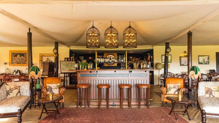 Main areas at Cottars 1920s Camp
