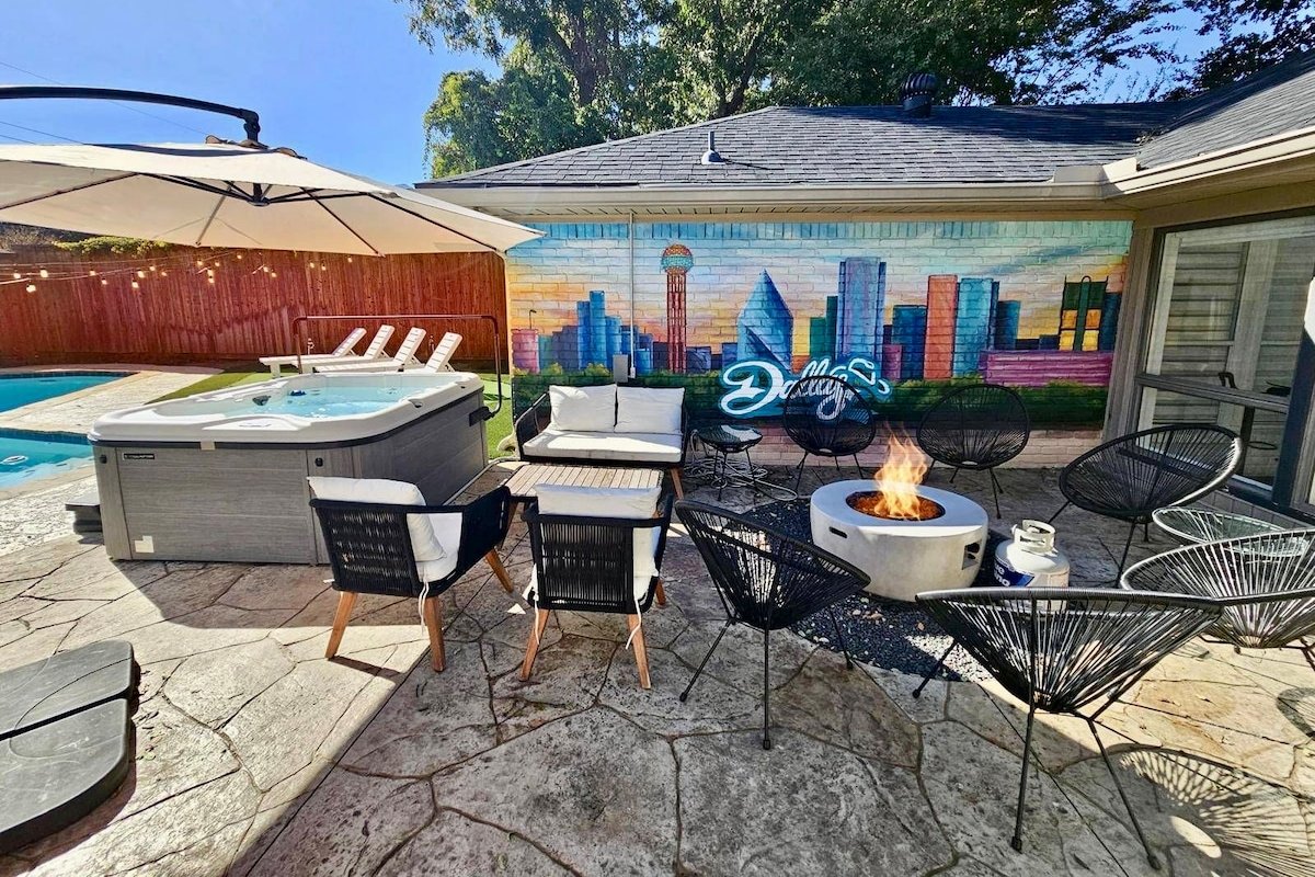 FIFA-Ready Dallas Oasis • Pool, Hot Tub, Firepit gallery image 4
