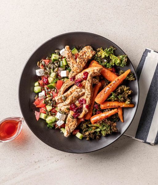 Photo of Grilled Chicken & Roast Baby Carrots