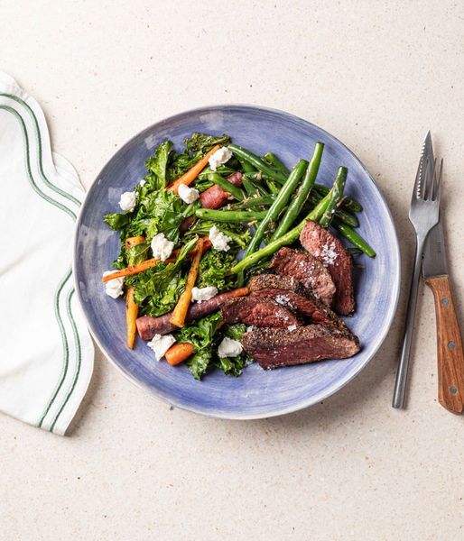 Photo of Ostrich & Garlicky Green Beans