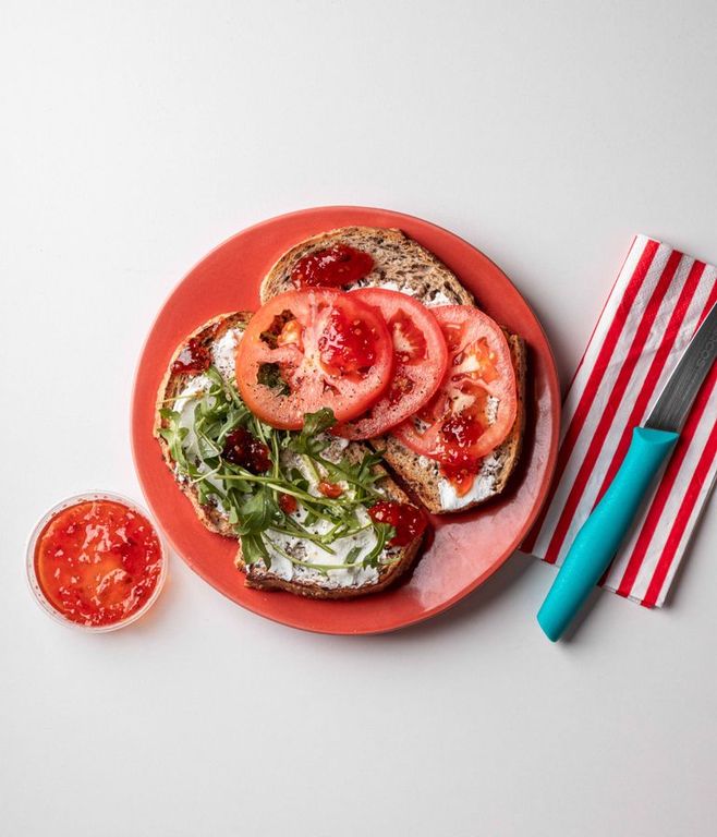 Photo of Feta Cheese & Chilli Tomato Jam Toast