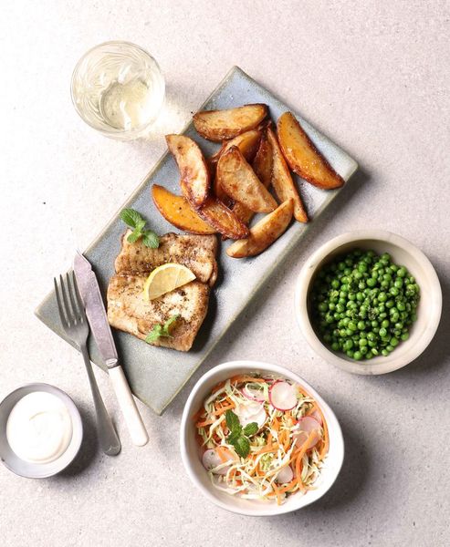 Photo of Seaside Grilled Hake & Chips