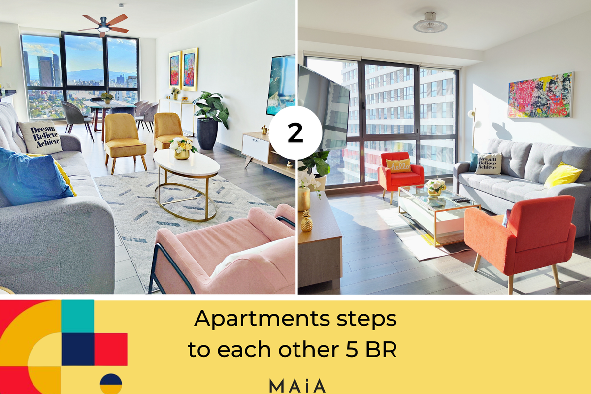 MH. Two apartments with panoramic view 5BR 4BT