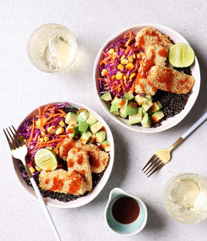 Photo of Sesame-Battered Tofu Bowl