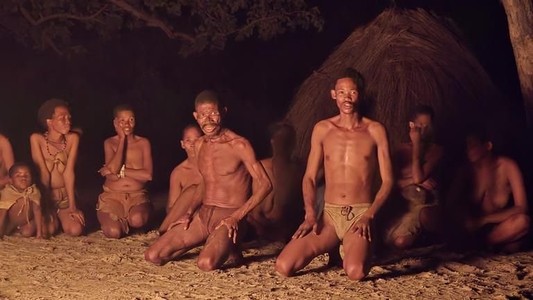 Bushmen village - Bushmen village is located in walking distance from the main camp. Guests participate in a range of immersive and authentic Bushmen experience, Bush Walks, Village life, Collecting bush food,
Medicine dance.