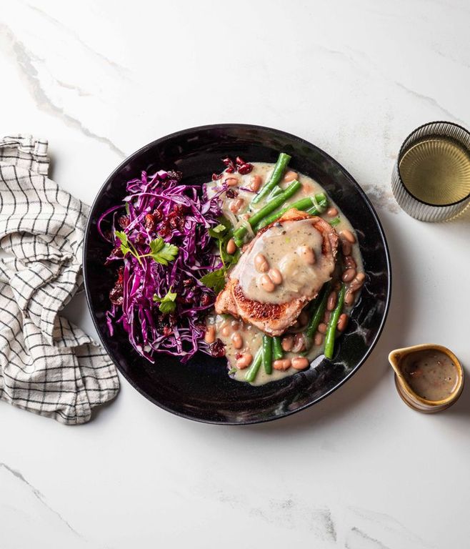 Photo of One-Pan Smothered Kassler Steak