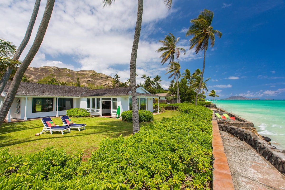 Lanikai Oceanside 4 BD: Amazing Views,Yard & AC gallery image 4