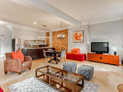 Charming Garden Apartment w/Fireplace + Location!