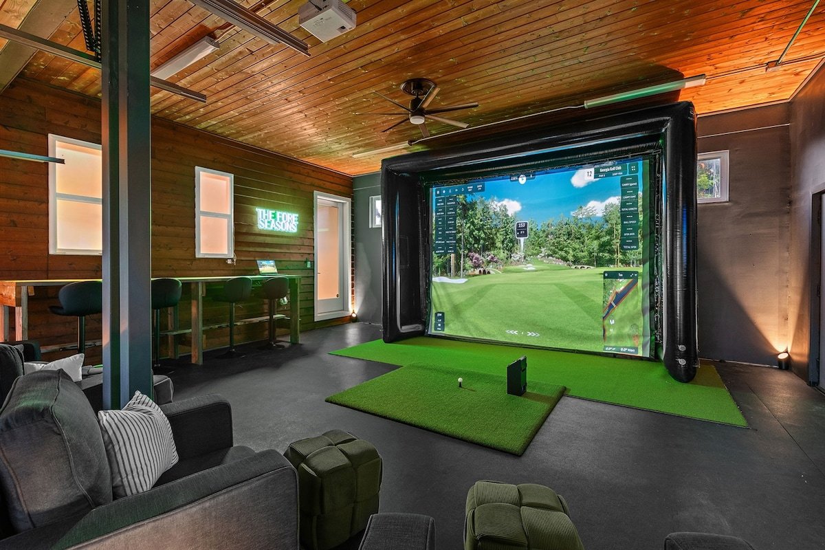 Modern East Nash Home w/ Golf Lounge & Patio gallery image 2