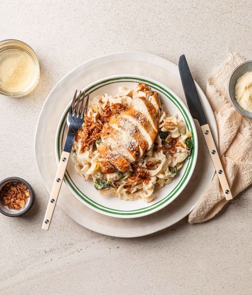 Photo of Spinach & Artichoke Chicken Pasta