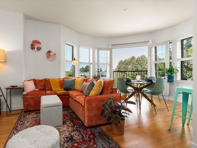 Chic 2BR • King Beds • Huge Patio • 95 Walk Score!