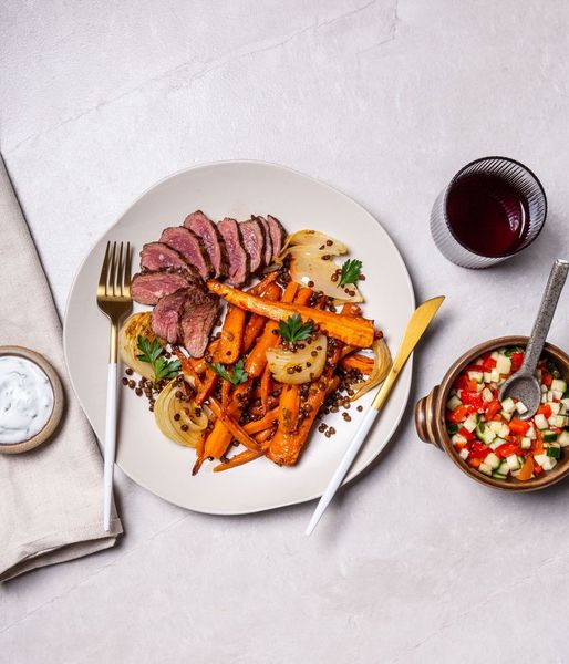 Photo of Chermoula Carrots & Ostrich Steak