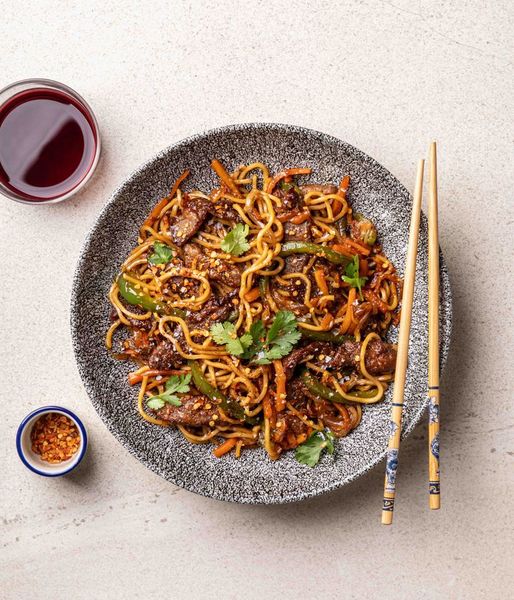 Photo of Sweet & Savoury Beef Noodle Stir-Fry