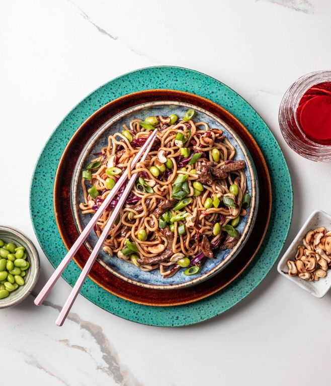 Photo of Beef Strips & Egg Noodles