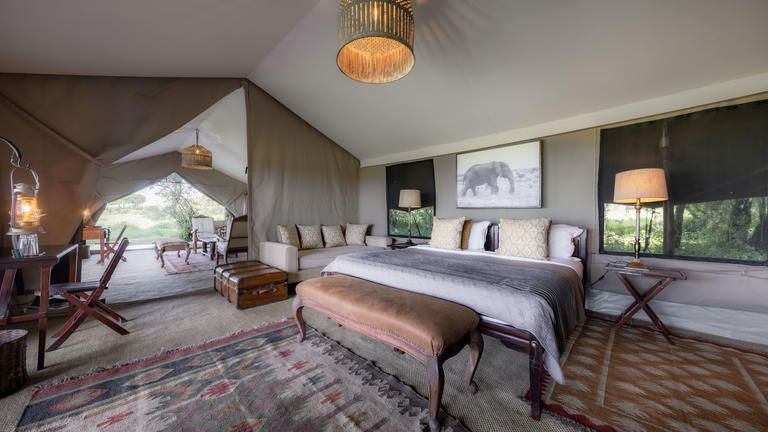 Elephant Pepper Camp - Family Tent Bedroom