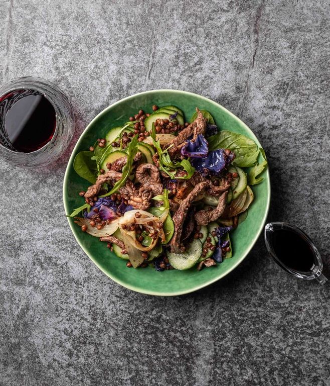 Photo of Lentil & Beef Strips Bowl