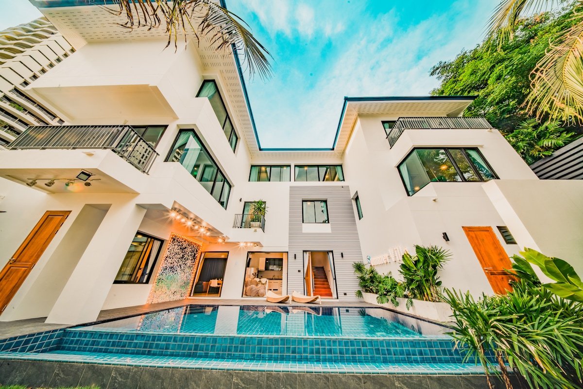 曼谷市中心独栋泳池别墅市BtsPhrom phong 7卧7卫Emquartier gallery image 2