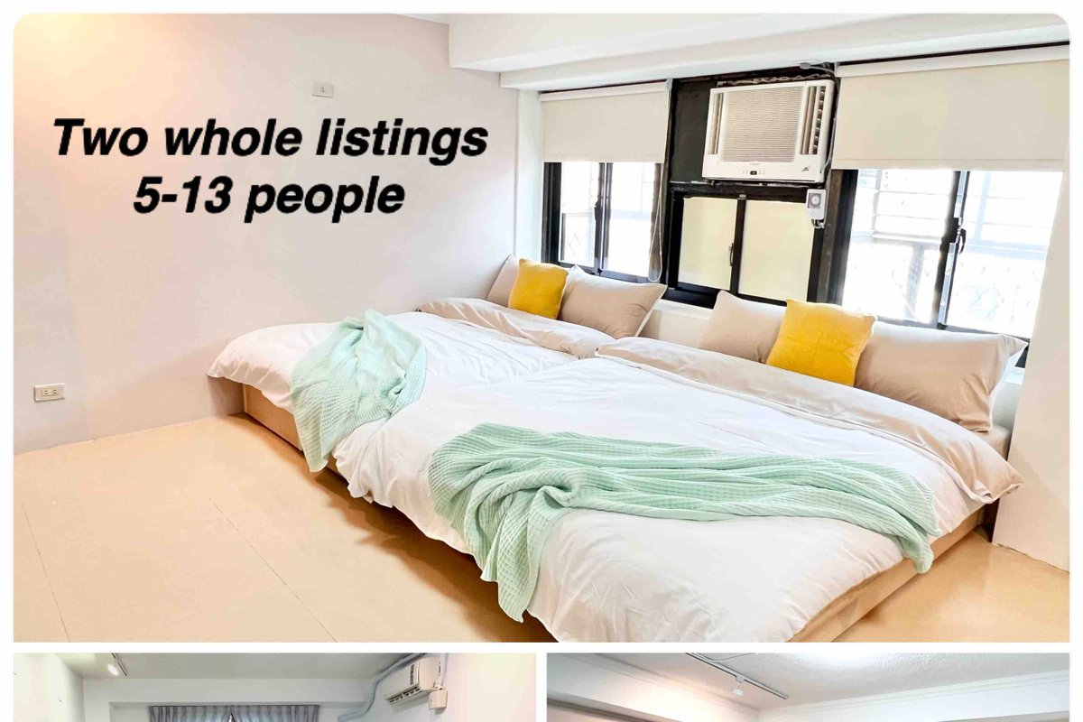 （6-14人）POP MARK｜金元寶 1分鐘 @西門夜市@兩套獨立房源/電梯/洗衣機/用餐區/陽台