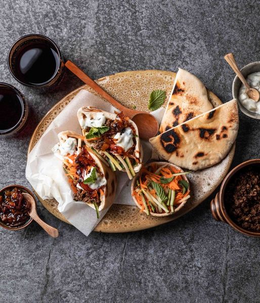 Photo of Apricot Relish & Lamb Pitas