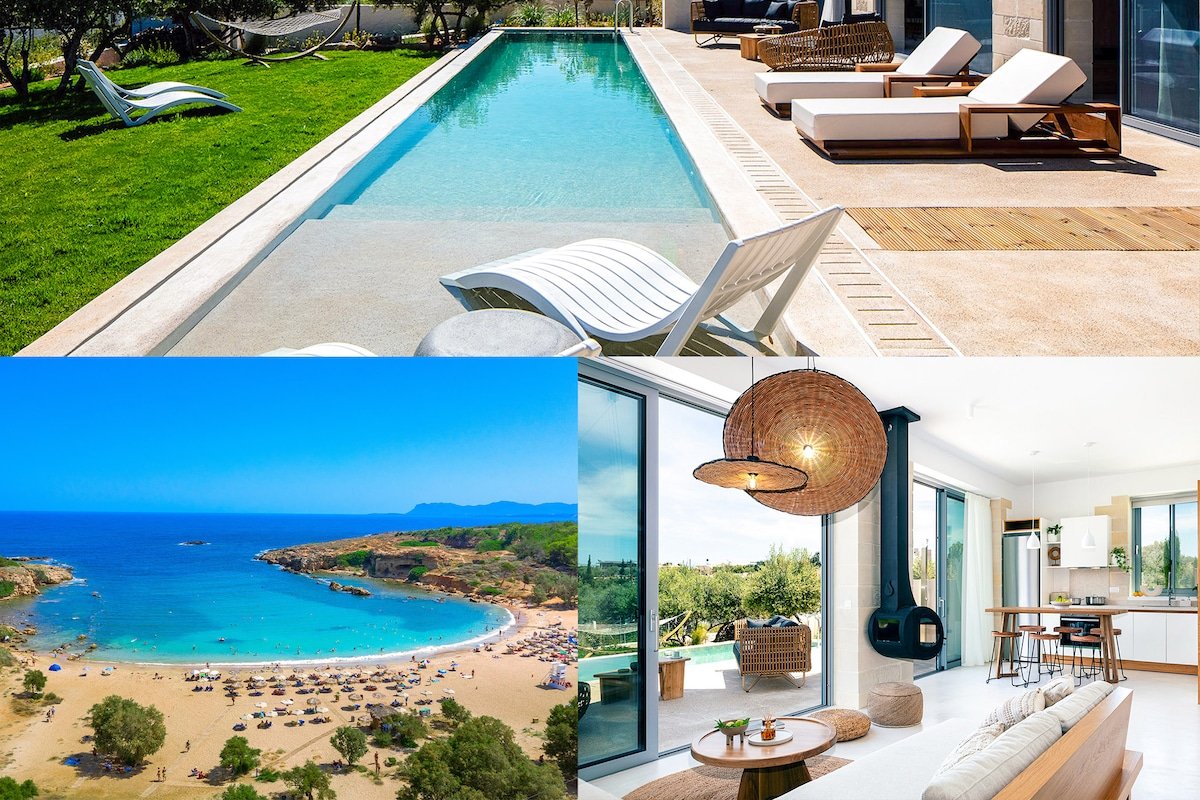 3′ to Beach & Near Chania / Private Heated Pool gallery image 2