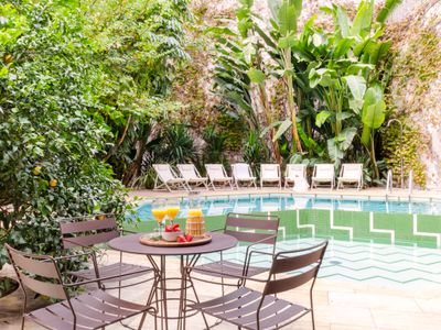 Brand new 2 bedrooms apartment with garden & pool