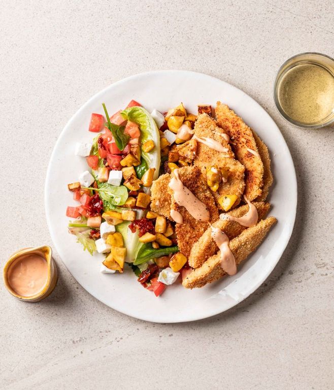 Photo of Crunchy Chicken Strips & Sriracha Mayo