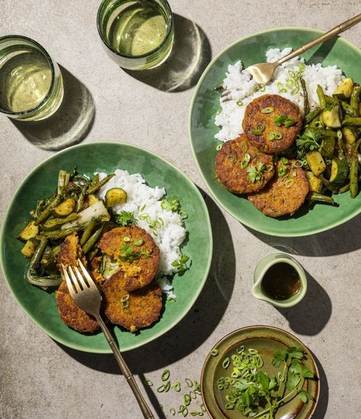 Photo of Curry-spiced Chickpea Patties