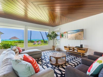 Lanikai Oceanside 4 BD: Amazing Views,Yard & AC