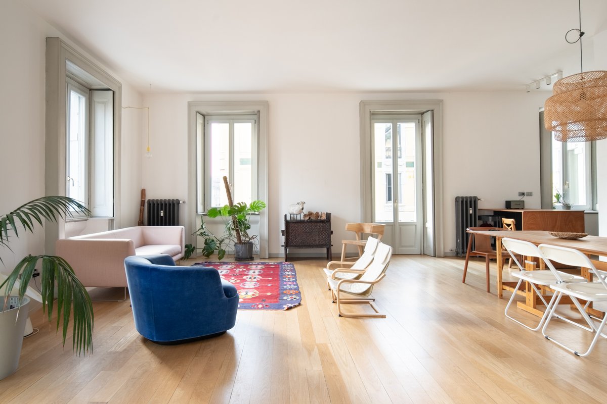 Design & Light – Historic 3BR w/ Parking, Milan