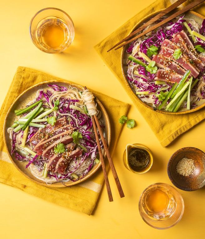 Photo of Seared Tuna & Sweet Soy Noodle Salad