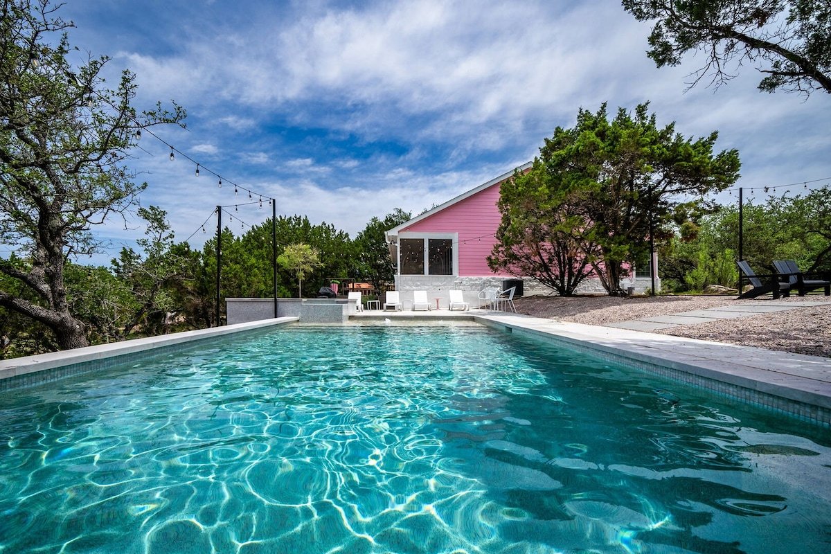 Pink House ATX I Pool & Spa I Firepit gallery image 2
