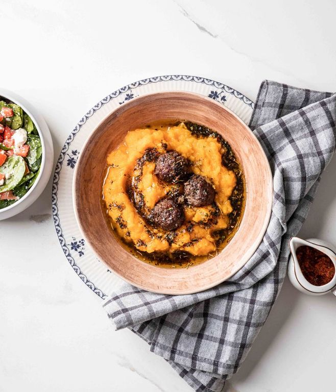 Photo of Butternut Mash & Beef Meatballs