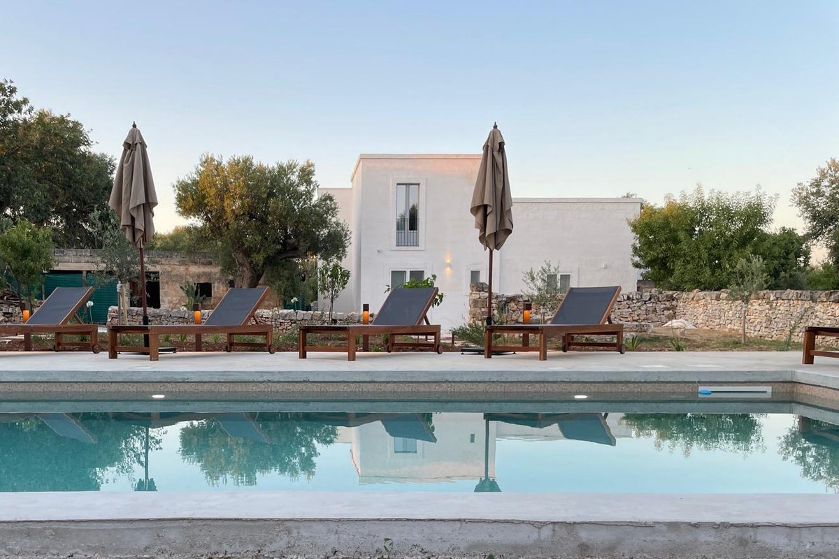 Historic villa and pool set amongst ancient olives