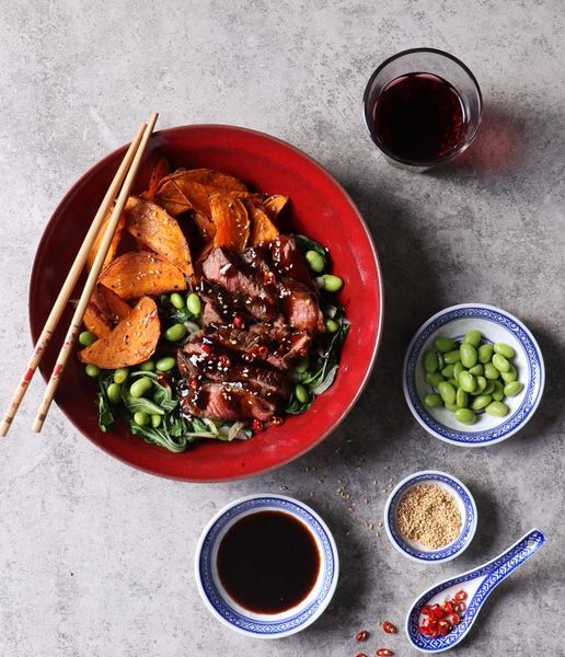 Photo of Teriyaki Rump On Stir-Fried Greens