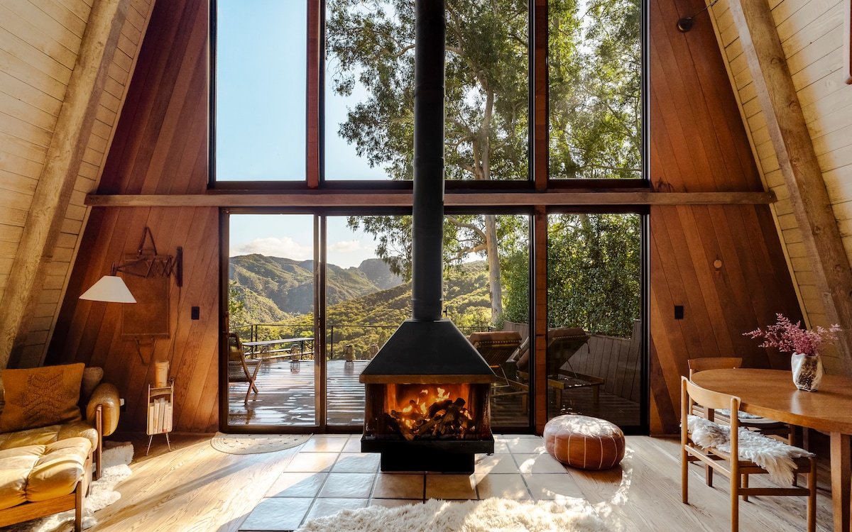 The Topanga A-Frame & Spa, with a heavenly view gallery image 3