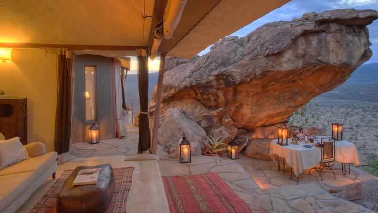 Saruni Samburu Villa 5 Veranda - Room view surrounded by pure wilderness