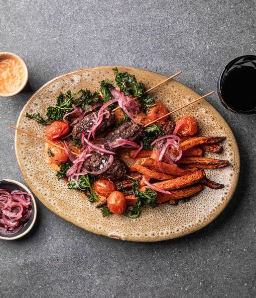 Photo of Sumac Pickled Onions & Beef Koftas