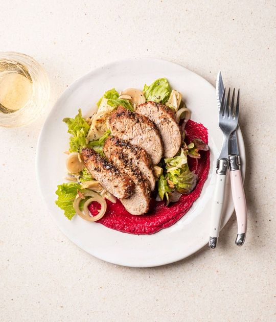 Beetroot Purée & Pork Fillet Recipe at Home - eCook