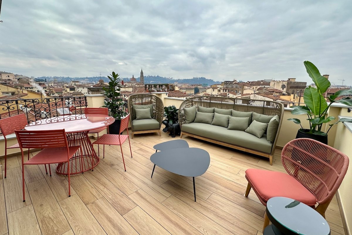 Acciaiuoli Penthouse Florence Terrace View gallery image 2