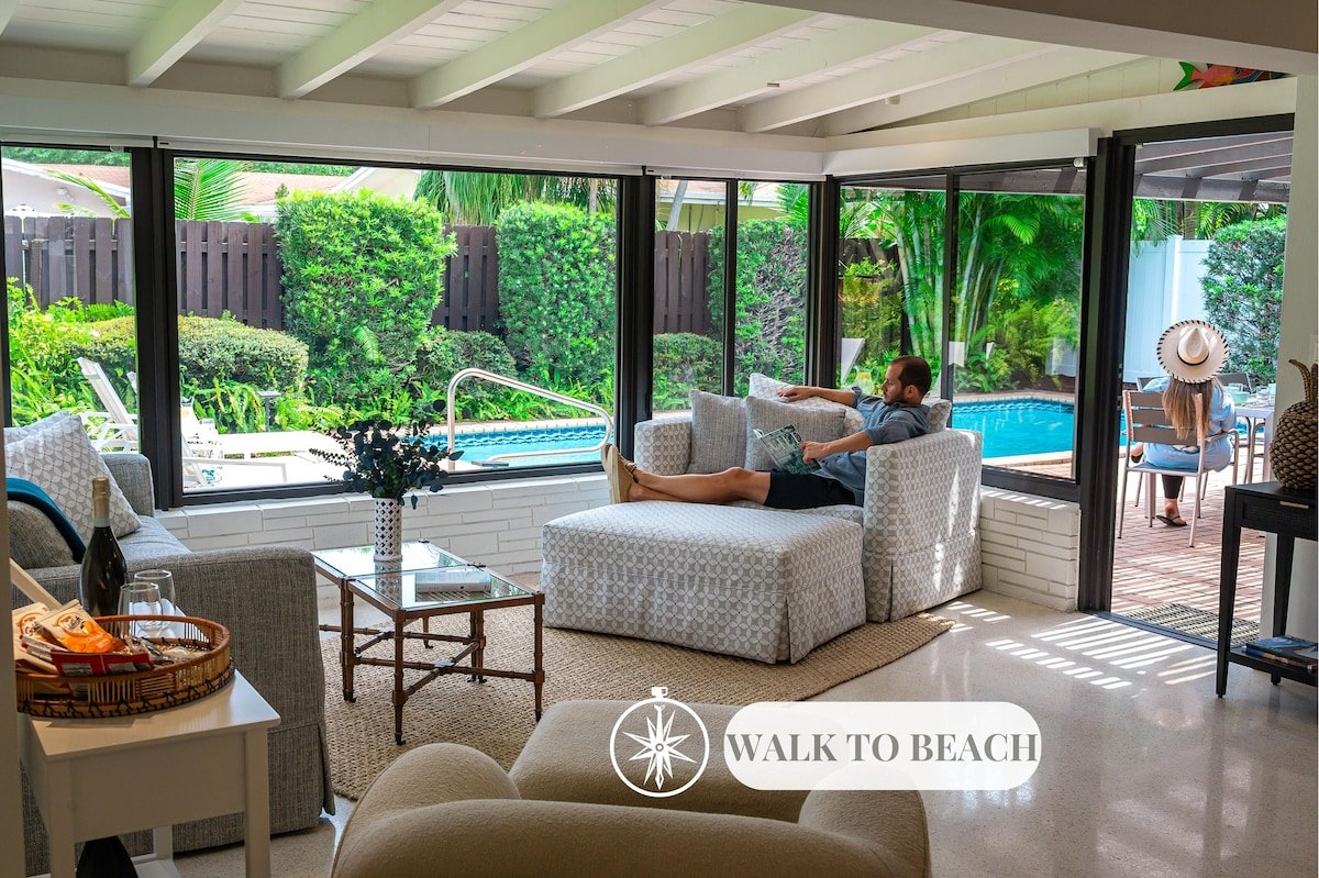 Boho Chic | Heated Pool | Walk to Beach | Coconut gallery image 2