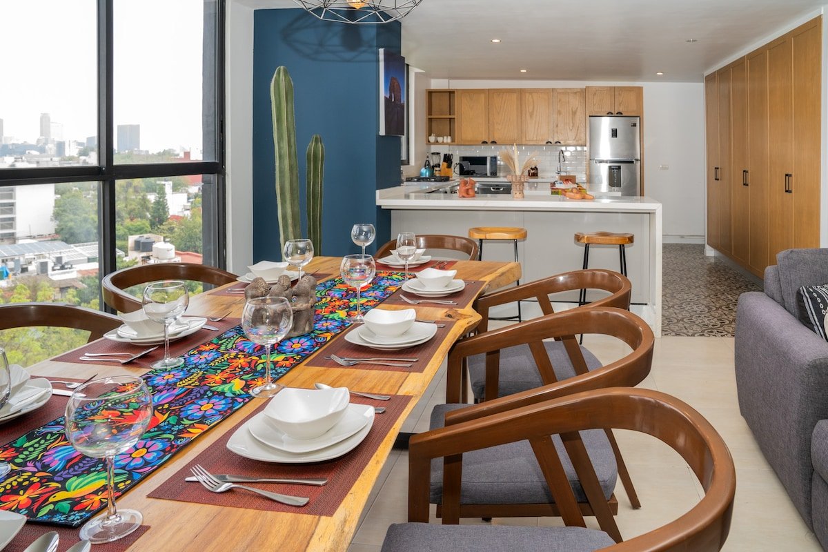 Serenity Condesa Condo w/ Castle sunset view & AC gallery image 4