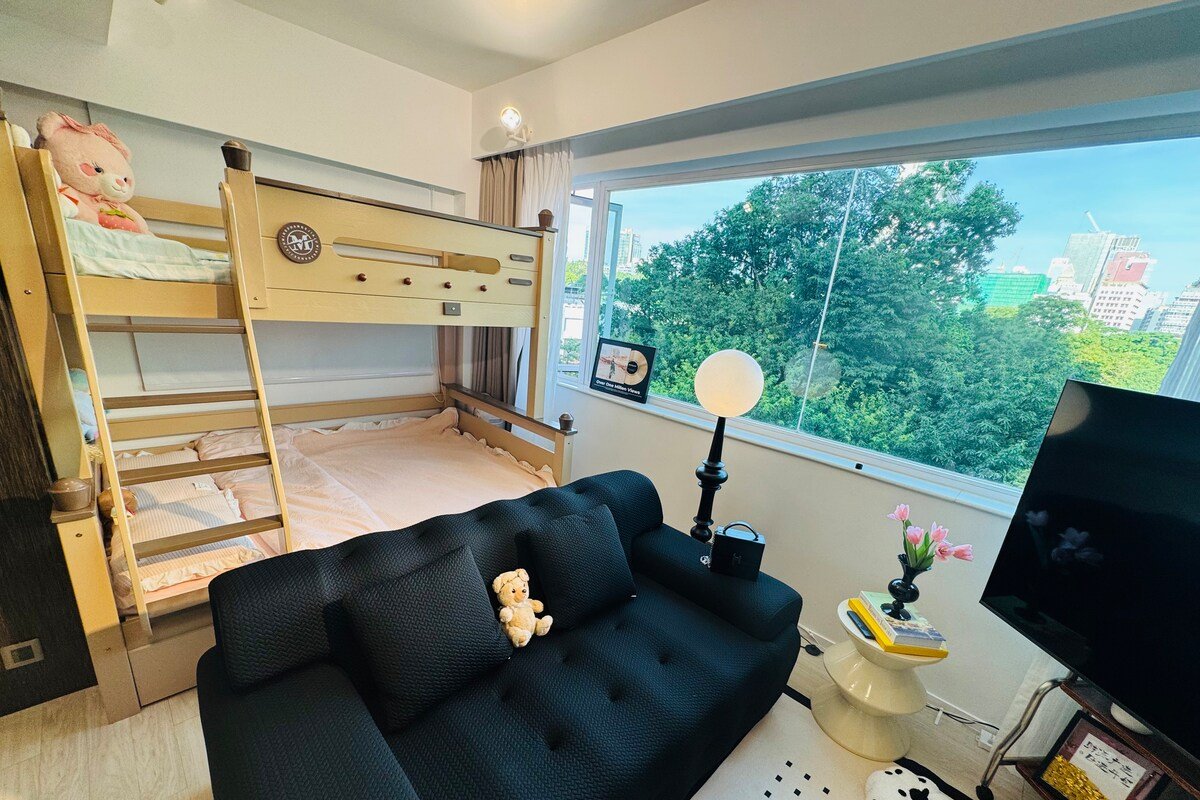 尖沙咀地铁站维多利亚港海港城豪华两房公寓可洗衣烘干做饭 gallery image 4