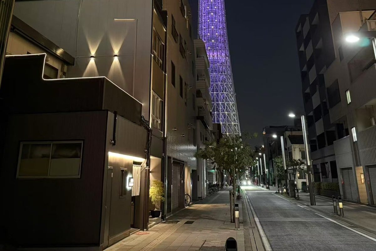 年末促销！【独栋别墅】距晴空塔500米/4-12人可订/免费行李寄存/空港直达 gallery image 3