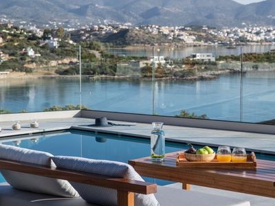 Sea View Blue Senses Villa Anemos heated pool