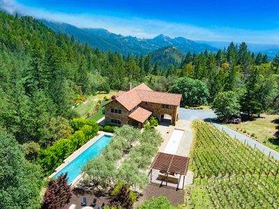 Napa Stone Estate – 40 Acres, Heated Pool, & Views