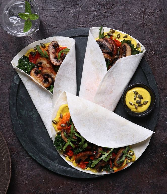Photo of MUSHIE-STUFFED WRAPS